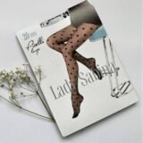 Колготи жіночі 20 den LS Piselli large велика крапка чорні