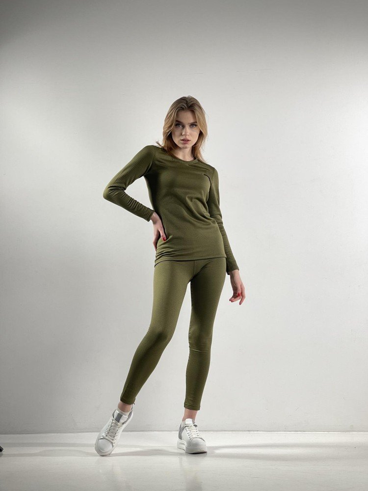 Термобілизна жіноча Thermo hot" хакі" - Зображення 6