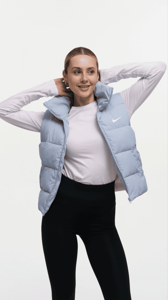 Жилетка жiноча легка Nike" блакитна (1550280792)" - Зображення 3