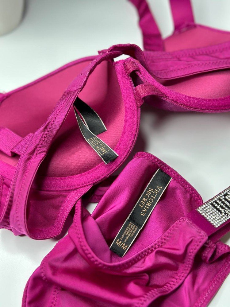 Комплект женский Victoria’s Secret Rhinestone Violet kk051 - Зображення 3