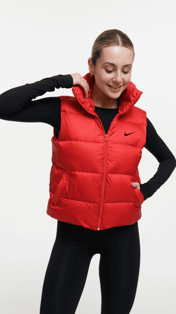 Жилетка жiноча легка Nike" червона (1950846609)" - Зображення 2