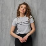 Футболка женская russian warship серая