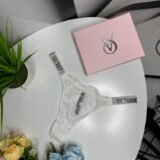 Женские кружевные стринги Victoria's Secret  белый wu091