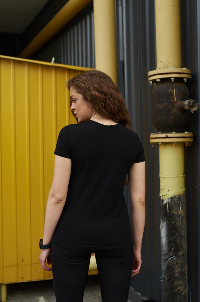 Жіноча футболка TNF чорна - Зображення 2