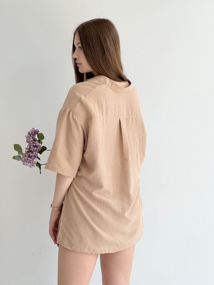 Костюм Sweet жіночий кардиган та шорти бежеві - Зображення 2