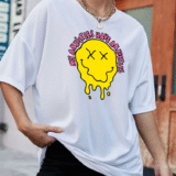 Жіноча футболка біла з мерчем | 61-008