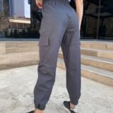 Штани карго жіночі сірі