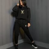 Костюм жіночий у стилі Louis Vuitton чорний