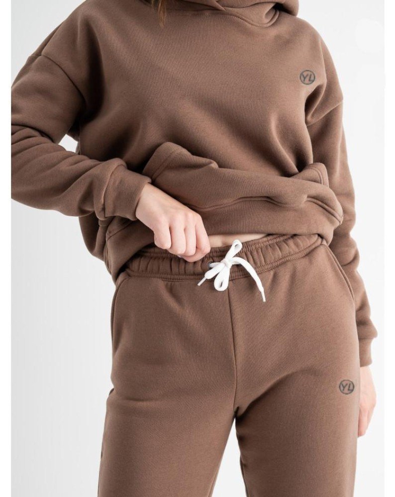 Спортивний костюм oversize із тринитки на флісі Yola мокко - Зображення 2