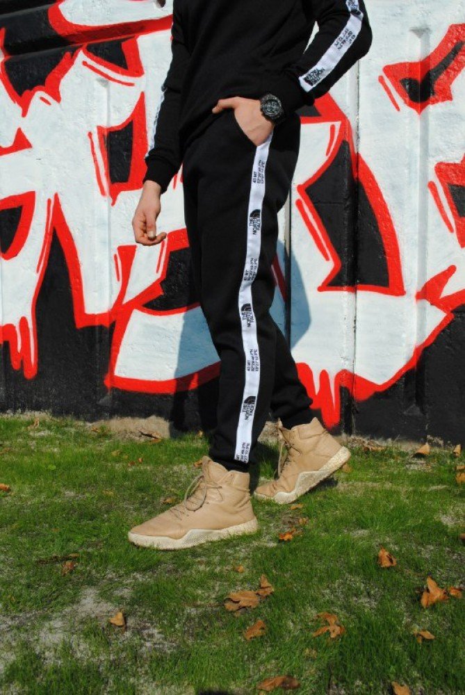 Штаны утеплённые чёрные с лампасами The North Face - Зображення 4