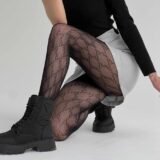 Жіночі колготки сітка Without net black