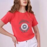 Футболка жіноча коралова