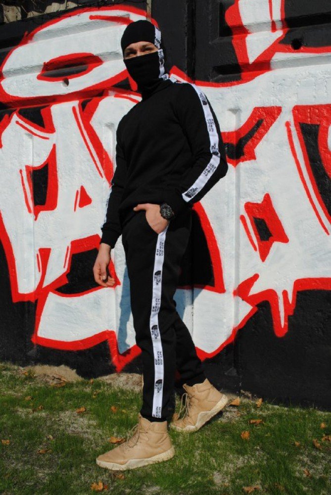 Штаны утеплённые чёрные с лампасами The North Face - Зображення 7