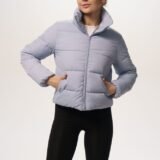 Пуховик укорочений жіночий Bubble" блакитний (1868555982)"