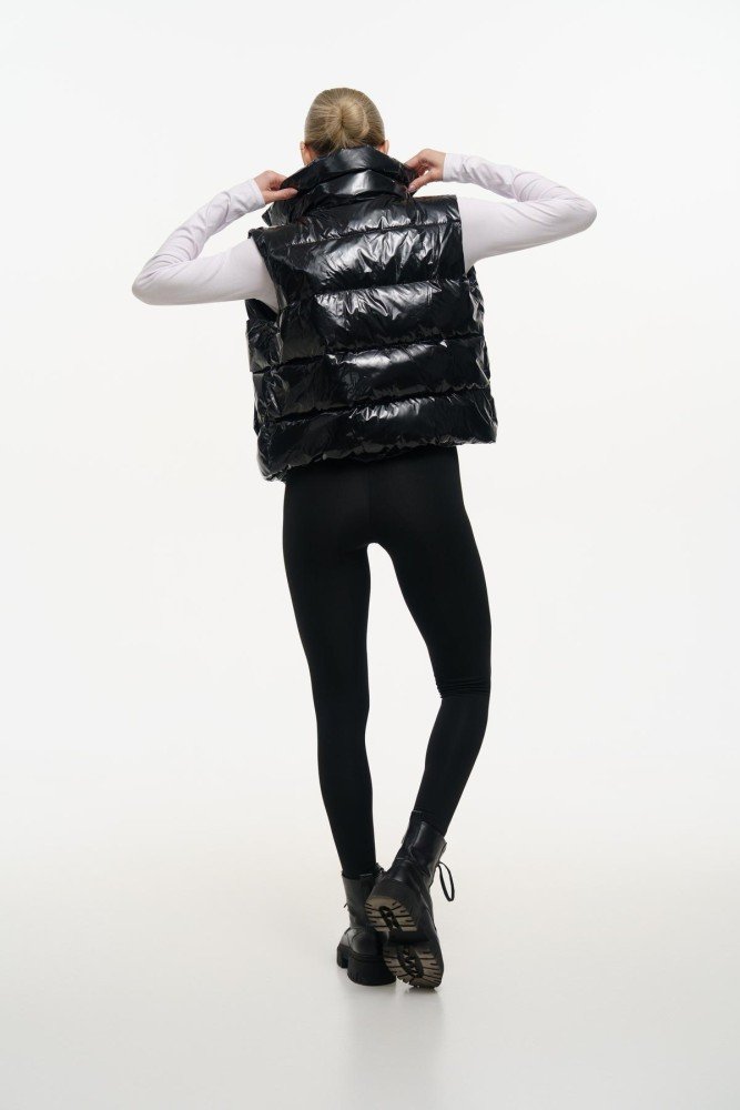 Жилетка жіноча Lola" чорний глянець" - Зображення 2