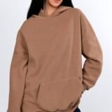 Худі Тедді батал (оверзайз) темно бежевий