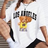 Жіноча біла футболка з ДТФ | 59-010