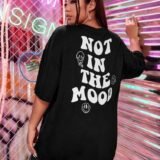 Жіноча чорна футболка з ДТФ | 59-011