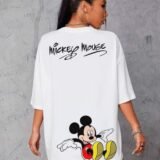 Жіноча біла футболка з ДТФ | 59-012