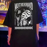 Жіноча чорна футболка з ДТФ | 59-029