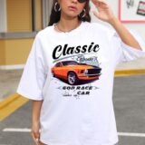 Жіноча біла футболка з ДТФ | 59-031