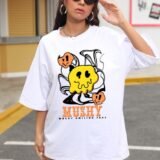 Жіноча біла футболка з ДТФ | 59-032