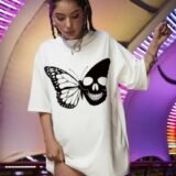 Жіноча біла футболка з ДТФ | 59-033