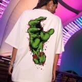 Жіноча біла футболка з ДТФ | 59-045