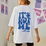 Жіноча біла футболка з ДТФ | 59-048