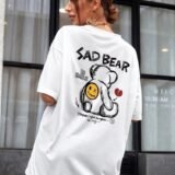 Жіноча біла футболка з ДТФ | 59-061