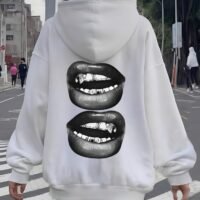 Худі жіноче біле ДТФ | 32-018