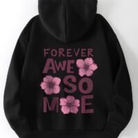 Худі жіноче чорне ДТФ | 32-021