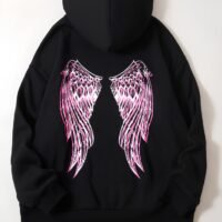 Худі чорне жіноче ДТФ | 32-032