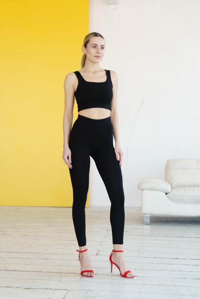 Комплект жiночий лосини + топ Eva" чорний (1667956258)"