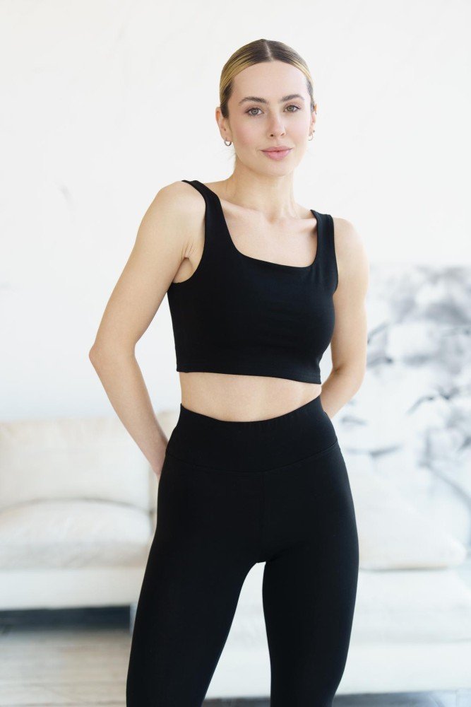 Комплект жiночий лосини + топ Eva" чорний (1667956258)" - Зображення 3