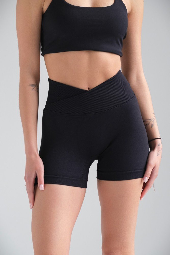 Жіночі Спортивні Короткі Шорти З Ефектом Push Up Without Training Black - Зображення 2