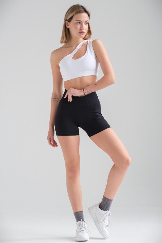 Жіночий Спортивний Топ З Ефектом Push Up На Одне Плече Without Yoga White - Зображення 5