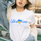 Футболка жіноча з принтом біла