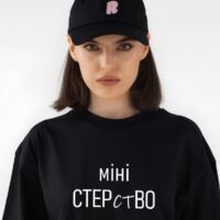 Жіноча футболка з дтф чорна -  - 61-142
