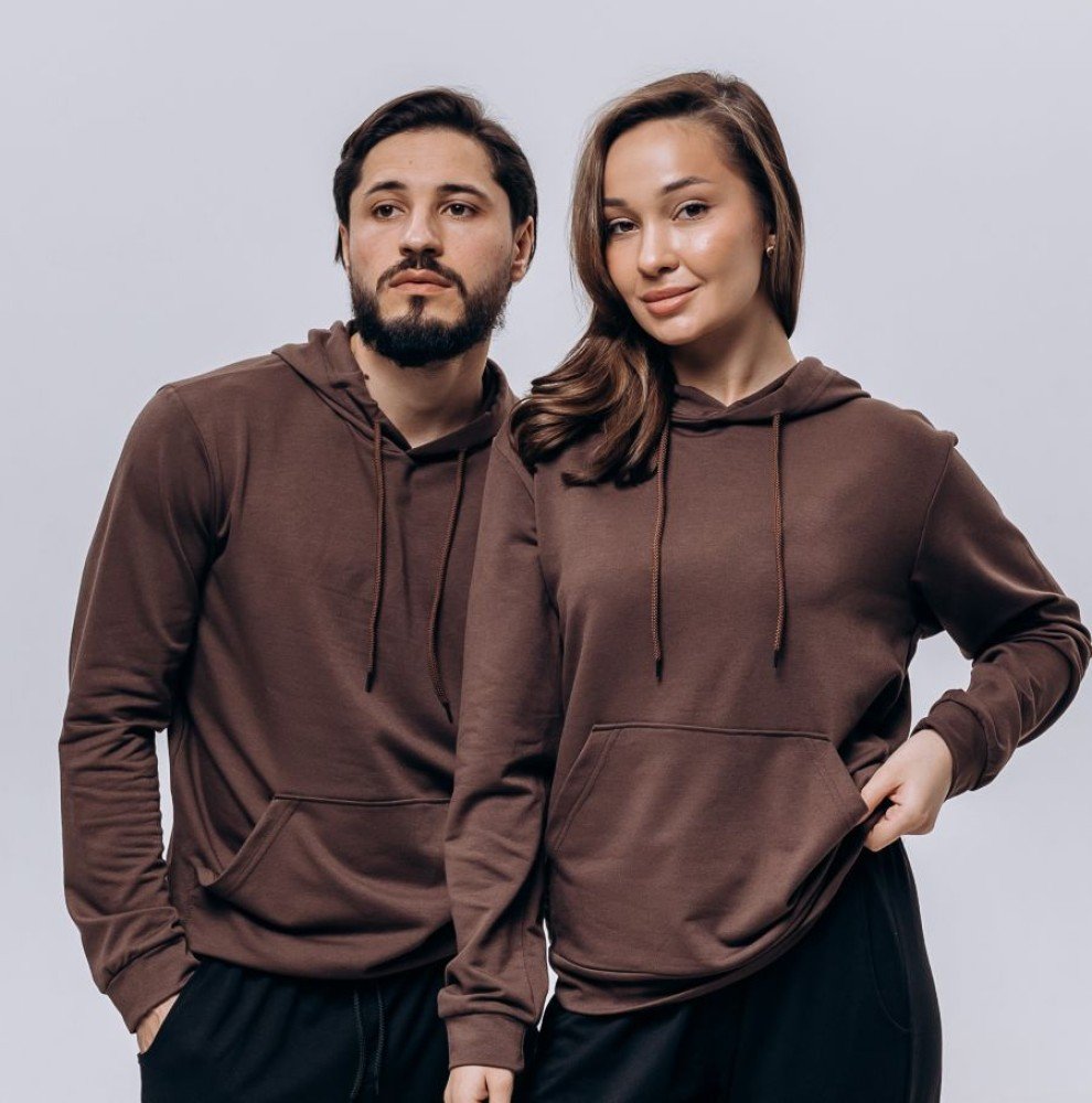 Худи жіноче (unisex) шоколад двохнитка - Зображення 2