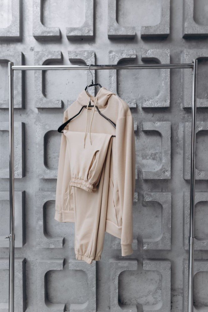 Костюм жіночий (unisex) беж двохнитка - Зображення 3