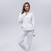 Жіночий рожевий світшот "Basic" з капюшоном та кишенею-кенгуру. Женский розовый свитшот "Basic" с капюшоном и карманом-кенгуру.