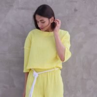 Жіночий комплект з мусліну Reload - Summer, жовтий