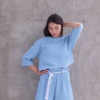 Жіночий комплект з мусліну Reload - Summer, блакитний