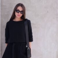 Жіночий комплект з мусліну Reload - Summer, чорний