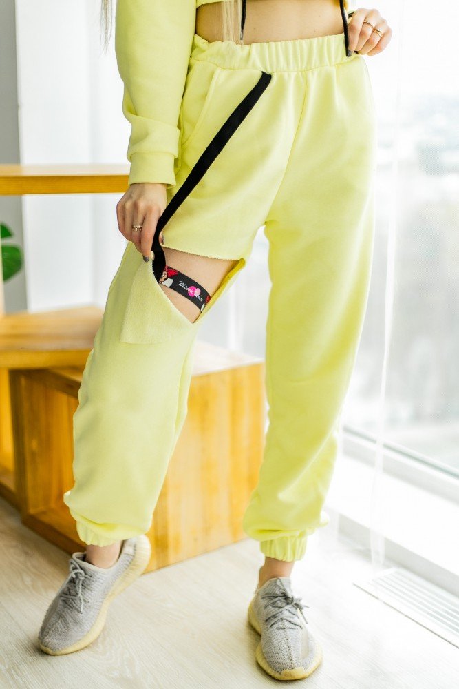 Штаны женские лимонные 'Loop' - Зображення 4