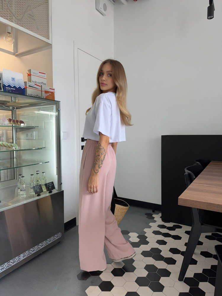 Штани-кльош Reload - Siara, пудровий - Зображення 2