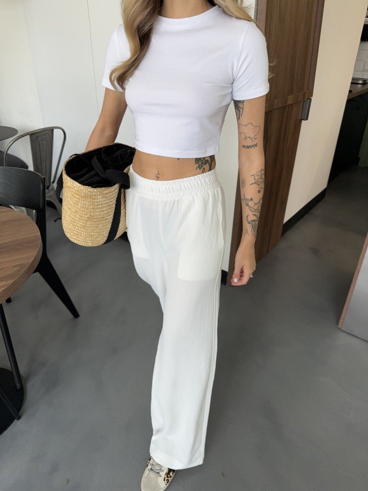 Штани-кльош Reload - Siara, молочний - Зображення 2