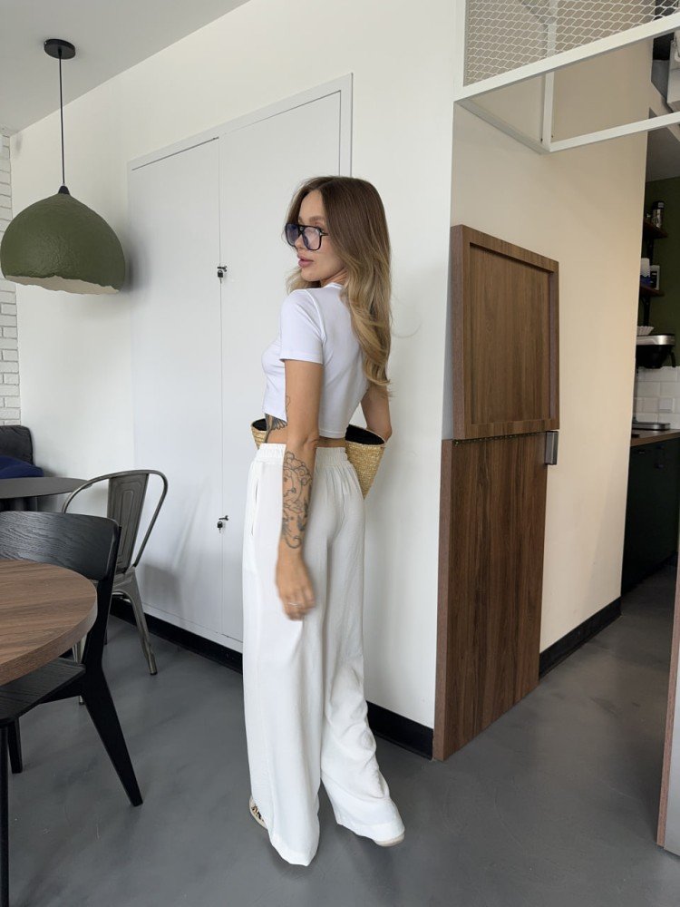 Штани-кльош Reload - Siara, молочний - Зображення 5