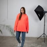 Худи женское оранжевое Slit" "